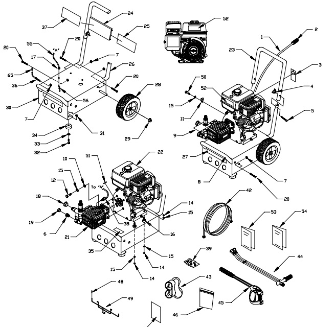 GENERAC 1132 parts breakdown